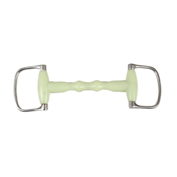 No Sweat My Pet Apple Mullen Shaped Mouth Dee Ring Bit - 5 in. NO2592898